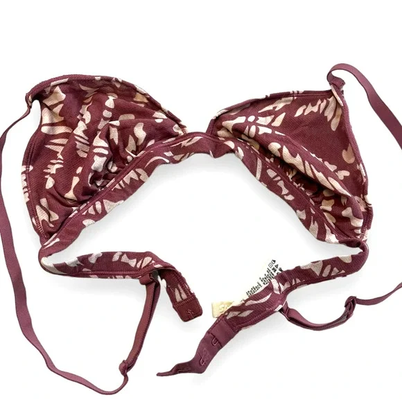 SKIMS By Kim Kardashian- FITS EVERYBODY Triangle BRALETTE | S, Raspberry Purple - Picture 7 of 9